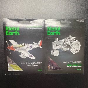 Metal Earth Tractor and Plane